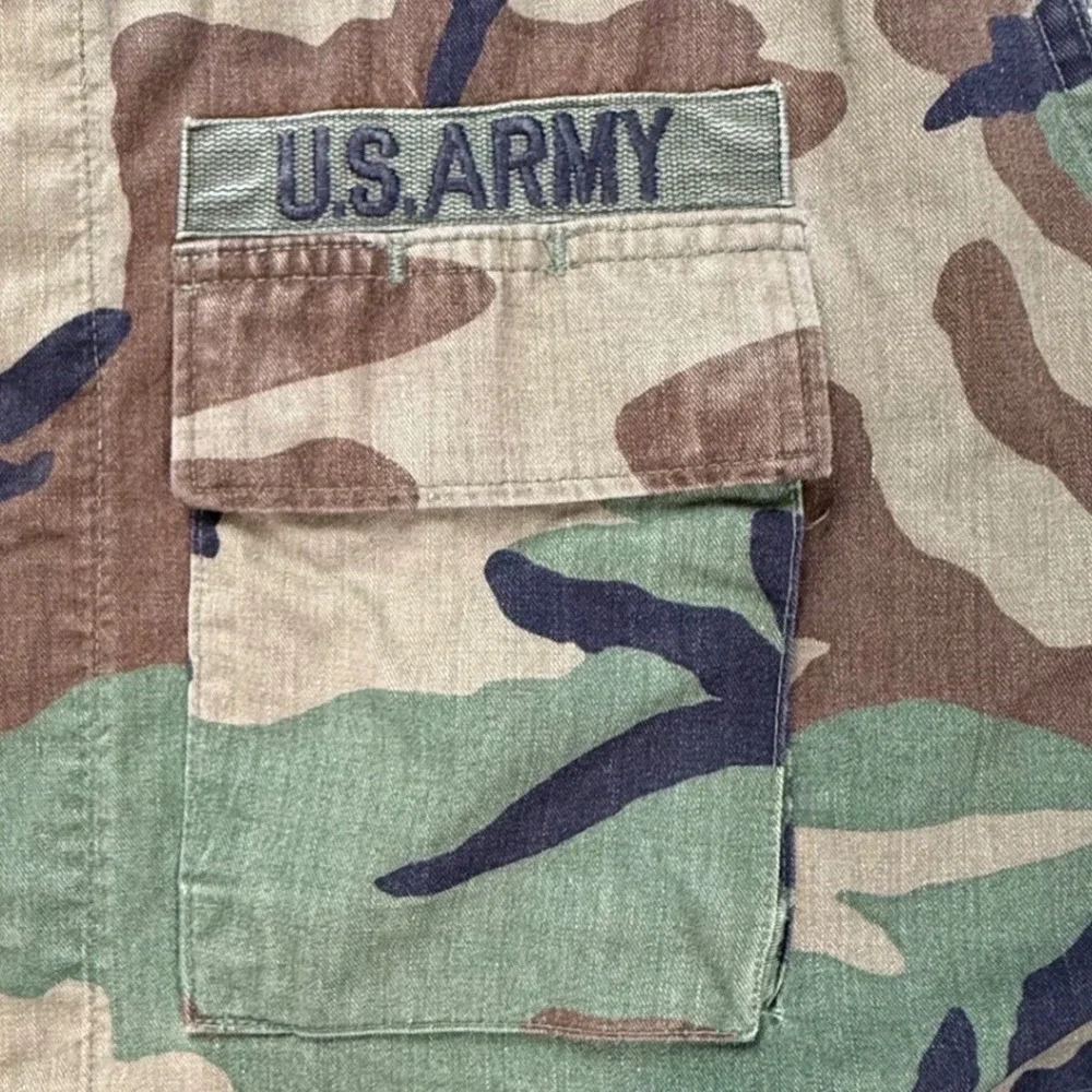 Vintage‎ US Army Woodland Camouflage Combat Vest Modified Medium Regular 80s 90s